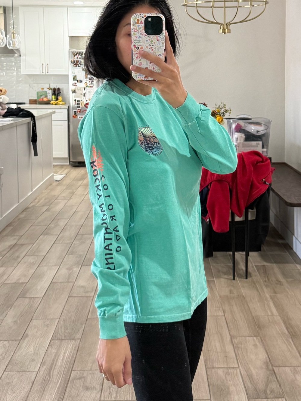 Blue 84 Women's Long-Sleeve Graphic Tee - Aqua